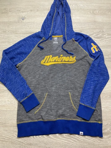 Seattle Mariners Sweatshirt Hoodie Womens Lg Majestic Fan Fashion MLB Sweater Cover