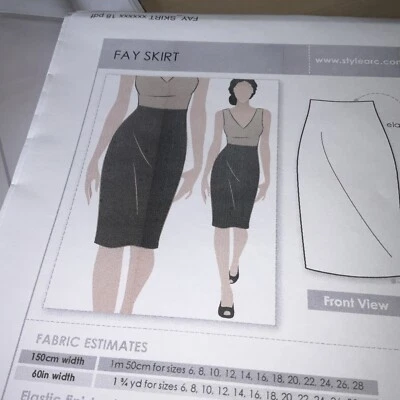 Style Arc Women Fay Skirt Size 6-28 New Uncut Paper Sewing Pattern - Image 1 of 3
