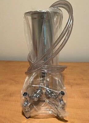 Micro Matic USA Chrome Beer 3  Tower, Tubing Kit / 2 Faucets / Never Used • 25$