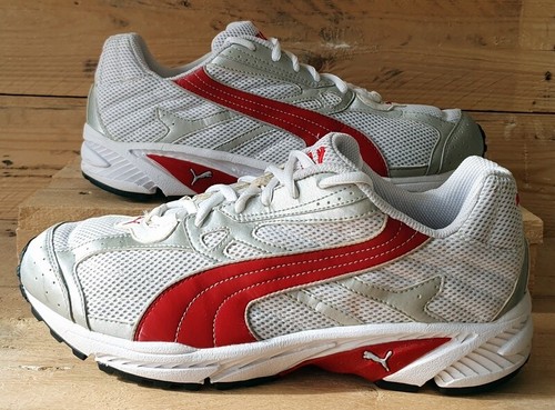 Puma Aeroline Scarpe da ginnastica tessile basse UK9.5 US10.5 EU44 180901 06 bianco rosso argento