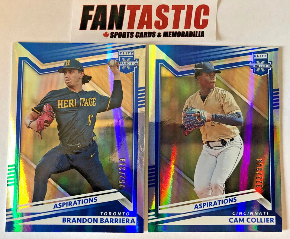 2022 Panini Elite Extra Edition BLUE ASPIRATIONS /349 Parallel Card YOU PICK - Image 1 of 2