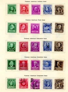 US Scott # 859 - 893 - Used - CV=$16.05 (18-C217) - Picture 1 of 2