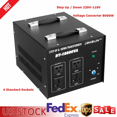 10000 Watt Voltage Converter Transformer Heavy Duty Step Up / Down 220V-110V New - Image 1 of 4