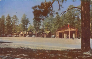 Jacob Lake Inn Jacob Lake, Arizona Tankstelle am Straßenrand um 1950 Vintage Postkarte - Bild 1 von 2