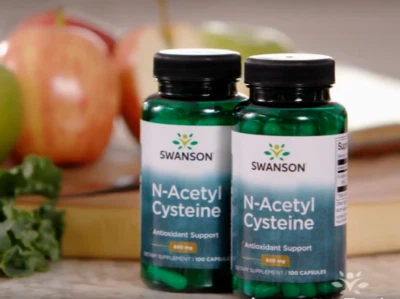 Pack de 2 200 cápsulas (2x100) NAC N-acetil cisteína 600 mg antioxidante para la salud del hígado Foto 1 de 4