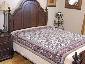 Ethnic Decor Cotton Duvet India Inspired Bedding Floral Paisley Reversible Style - Picture 1 of 1