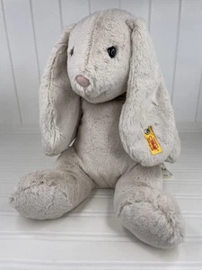 Steiff Hoppie Hase Kaninchen Stofftier Plüschtier grau weich Kuschelfreunde 13 Zoll NEU - Bild 1 von 9