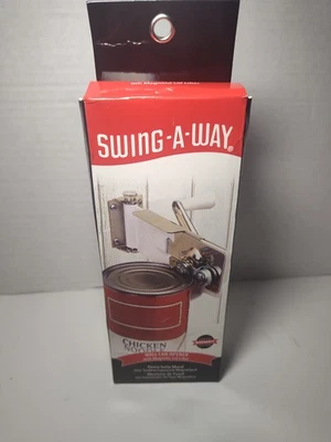 Swing-A-Way Brand 609WH Can Opener, Wall Mount, Chrome-Plated Steel and Enamel - Image 1 of 4