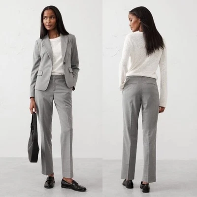 NWT BANANA REPUBLIC FACTORY $100 Ryan Stretch Twill Pant Gray Heather Size 12 - Image 1 of 4