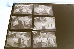 sechs tolle alte Negative hübsche Frauen - Reisebus Mannel Wattenscheid 50-60er  - Picture 1 of 6