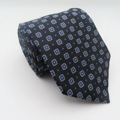 Corbata de seda Brooks Brothers Makers negra azul a cuadros 3,25" de ancho 58" de largo EE. UU. NUEVA Foto 1 de 4