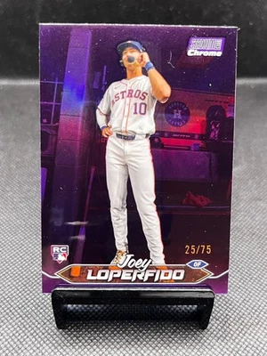 2024 Stadium Club Chrome Purple Refractors #259 Joey Loperfido RC 25/75 - Image 1 of 2