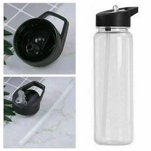 Sports Water Bottle 750ml Gym Travel Clear BPA Free Leakproof Drinking Bottles - Picture 1 of 11