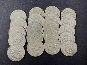 ESTATE SALE Silver Franklins LOT! - Roll (20) Various Date AMAZING WOW! BID NOW! - Picture 1 of 10