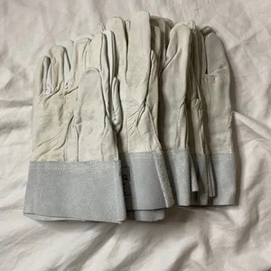 GIG Leder Arbeitshandschuhe XL Garten Industrie Manschettenschutz 5er Set Brandneu - Bild 1 von 7