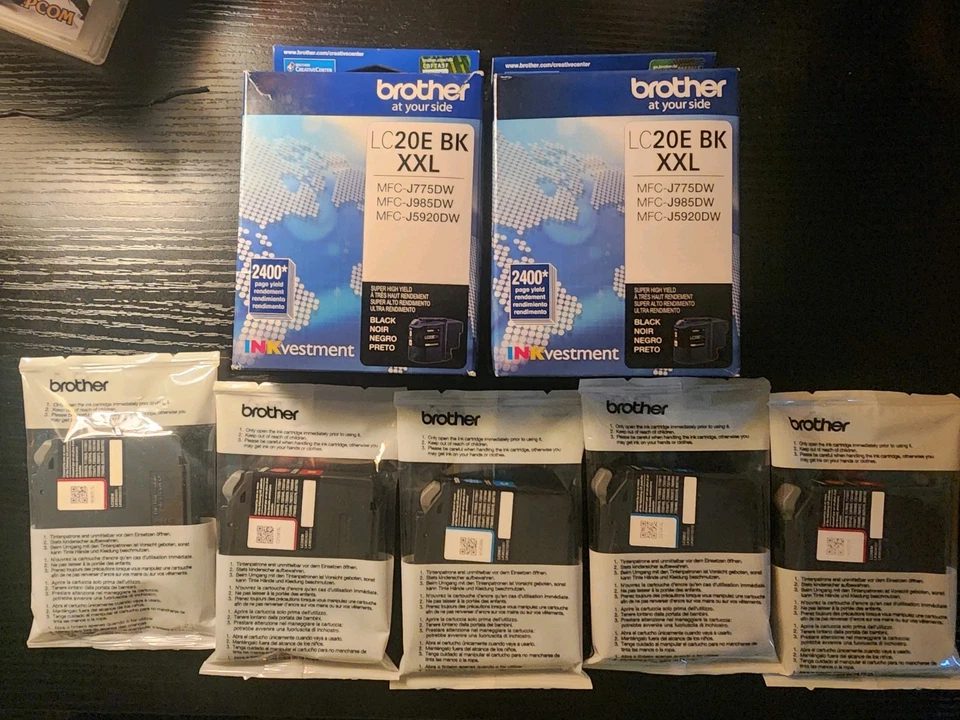 NEW SEALED Brother LC20E XXL Cartridges  7 Total With Free Shipping - Image 1 of 1