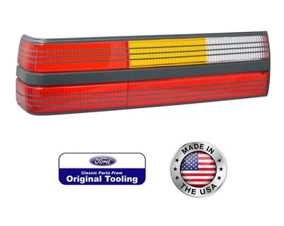 1985-1986 Ford Mustang SVO Driver Side LH Taillight Tail Light Lens Charcoal - Image 1 of 3