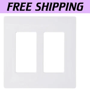 4-Pack Claro Snap-on Dual Gang Wallplates - Flush Mount, No Visible Screws - Picture 1 of 9