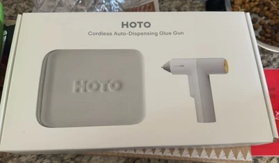 Pistola de pegamento dispensadora automática inalámbrica HOTO con 60 piezas palos de pegamento y cable de carga Foto 1 de 4