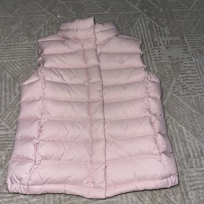 Ralph Lauren Polo Down Puffer 背心,粉色,女孩,尺寸 S 6 — 第 1/4 张图片