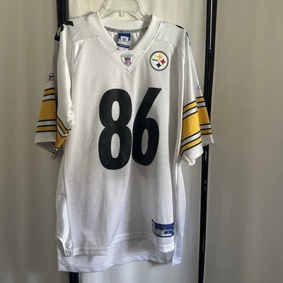 Camiseta de fútbol americano Reebok NFL Pittsburgh Steelers Hines Ward para hombre talla L Foto 1 de 3