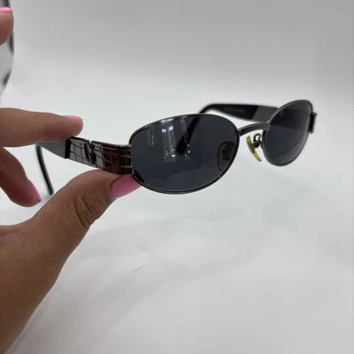 Vintage GIANNI VERSACE MOD S20 Col 89M Metallic Gray Sunglasses 90's Rare #1 - Image 1 of 4