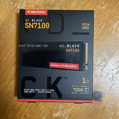 New ListingWD - BLACK SN7100 1TB Internal SSD Gen 4 x4 NVMe New