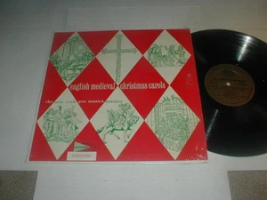 English Medieval Christmas Carols LP SHRINK 50's Seasonal Classical Country Folk - Picture 1 of 7