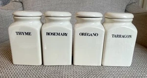 Habitat Spice Herb Jars Pot Set Of 4 - Picture 1 of 9