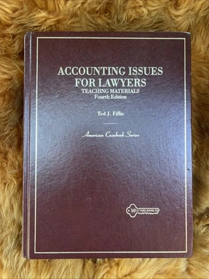 ACCOUNTING FOR BUSINESS LAWYERS TEACHING MATERIALS TED FIFLIS HOMER KRIPKE BOOK - Image 1 of 4