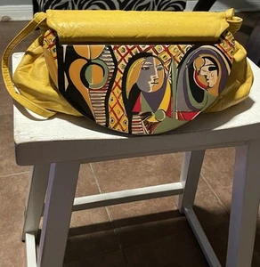 Rare Vintage Patricia Smith Moon Bags (Yellow Leather) - Picture 1 of 14