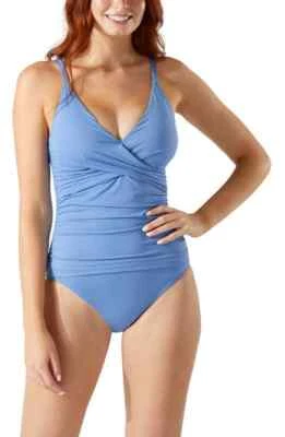 Tommy Bahama 299605 Pearl One-Piece Swimsuit in Blue Monday Size 12 - Image 1 of 2