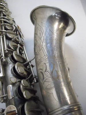 C. G. CONN 26M "CONNQUEROR" PRO SILVER ALTO SAXOPHONE NEEDS WORK VINTAGE RARE - Image 1 of 4