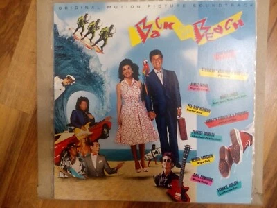 BACK TO THE BEACH SOUNDTRACK LP - AIMEE MANN, PEE WEE, FRANKIE AVALON - Image 1 of 2
