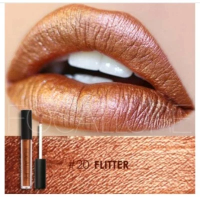 FOCALLURE Impermeable Mate Líquido Brillo Labial Tinte Larga Duración-#20 FLITTER Foto 1 de 2