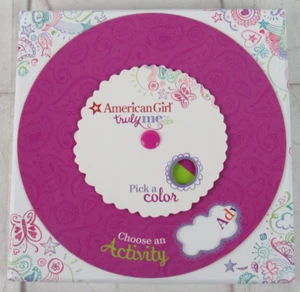 Juego de cartas American Girl Truly Me Pick a Color Elige una rueda de actividad - Imagen 1 de 3