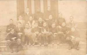 1910 RPPC High School Football Team Proctor VT - Picture 1 of 2