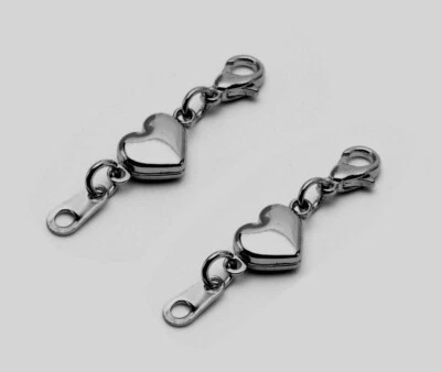 Verschlüsse, Verbinder,Schließe,Magnet mit Karabiner ( Herz ) 1 Set Neu Schmuck - Bild 1 von 4