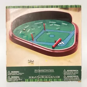 Mini Baseball Schreibtisch Tischplatte Spiel Holzgestell - Bild 1 von 7