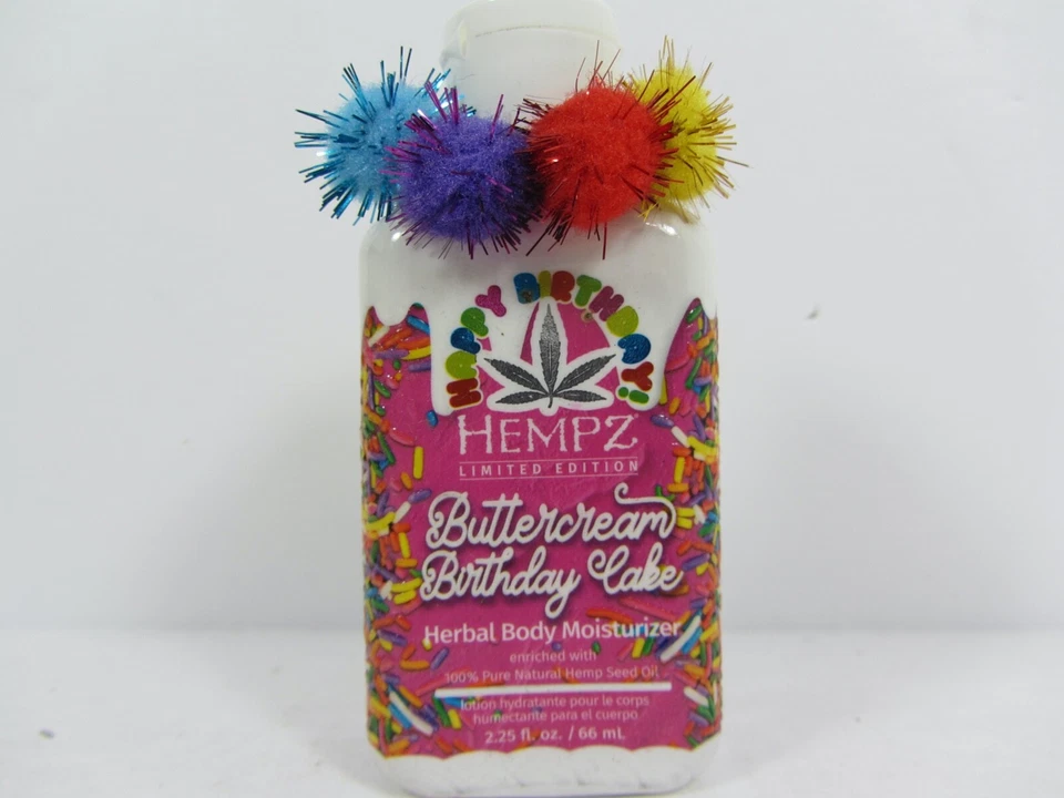 HEMPZ HAPPY BIRTHDAY BUTTERCREAM BIRTHDAY CAKE BODY MOISTURIZER TRAVEL SIZE MINI