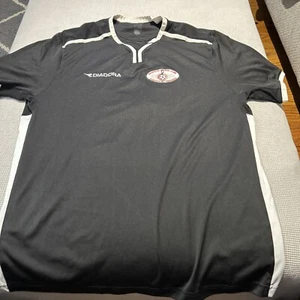 Vintage 1986 Diadora Harper’s Futbol Club Nashville Tennessee Jersey Large Black - Picture 1 of 7