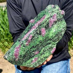 5.29LB Natural green Ruby zoisite (anylite) crystal Chakra Healing Energy - Picture 1 of 11
