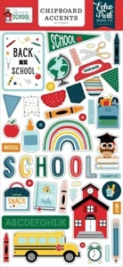 Echo Park - First Day Of School - Chipboard Accents 6"x13" Sheet Scrapbook - Picture 1 of 1
