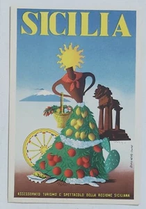 55809 Cartolina pubblicitaria - Assessorato turismo Sicilia - Studio artass - Picture 1 of 4