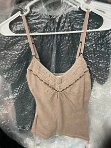 Women Abercrombie&Fitch mauve like large camisole shirt w/ adj straps - Picture 1 of 8