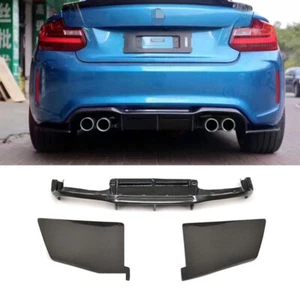 Carbon Fiber Rear Bumper Diffuser LipFits For 2016UP BMW F87 M2 MTC Style A - Picture 1 of 12