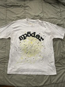 Size L - Sp5der Worldwide Og Web Shirt - White - Picture 1 of 8