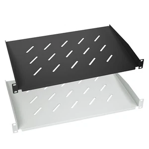 HMF Fachboden Serverschrank,19 Zoll, 1HE, Ablage Netzwerkschrank Server Rack - Bild 1 von 9