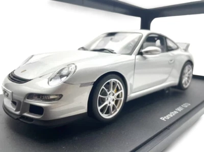 *SÚPER RARO* Autoart 1/18 Porsche 911 (997) GT3 plateado 2007 Foto 1 de 4