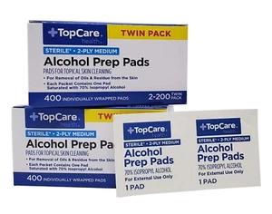 TOPCO Alcohol Prep Pads, (2 Packs of 200) 400ea - Picture 1 of 8